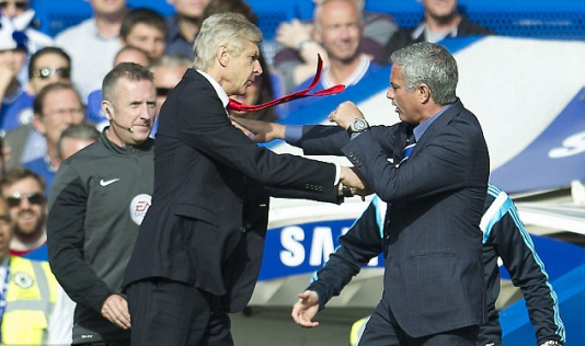 Wenger and Mourinho have had conflict in the past (DailyMail)